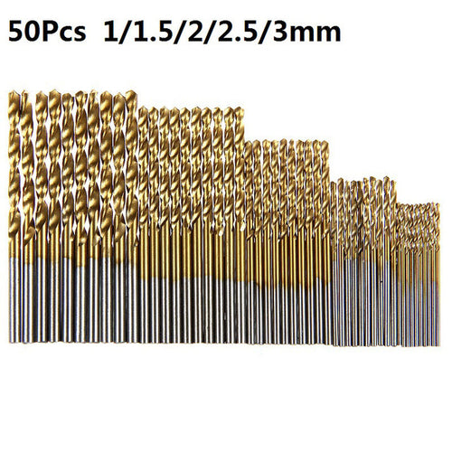 13/50/99/100Pcs HSS High Speed Steel Drill Bit Set