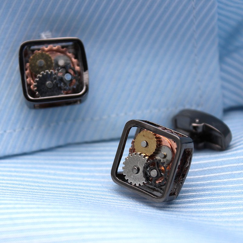 Steampunk Gears Cufflinks