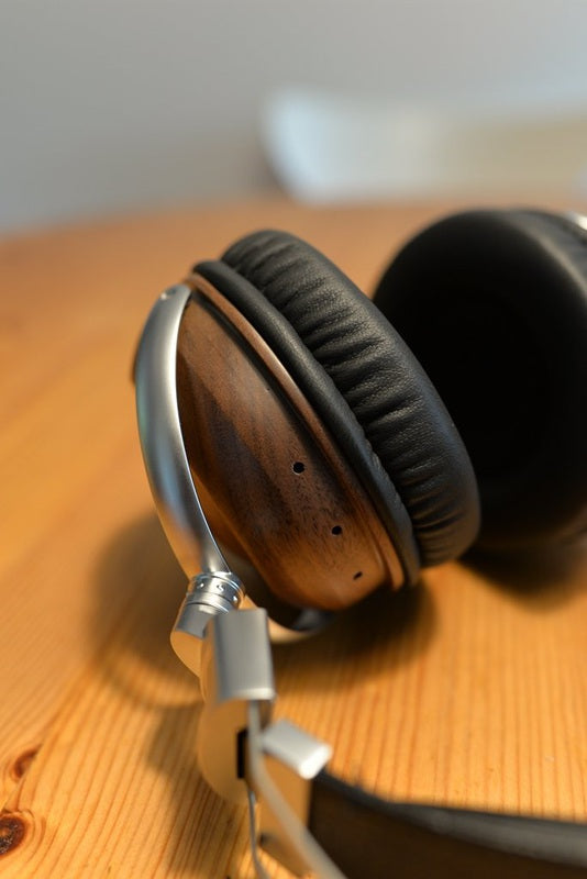 DIY 50mm Wood HIFI  Wired 3.5mm Headphones