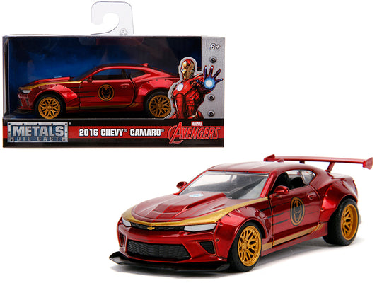 2016 Chevrolet Camaro \Iron Man\" Theme \"Marvel\" Series 1/32 Diecast