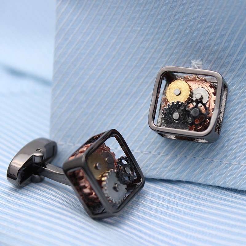 Steampunk Gears Cufflinks