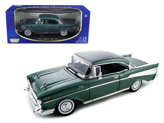 1957 Chevrolet Bel Air Hard Top Green 1/18 Diecast Model Car by