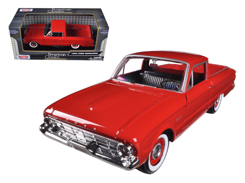 1960 Ford Falcon Ranchero Pickup Red 1/24 Diecast Car Model by