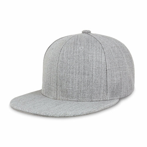 Two-Tone Heather Grey Flat Bill