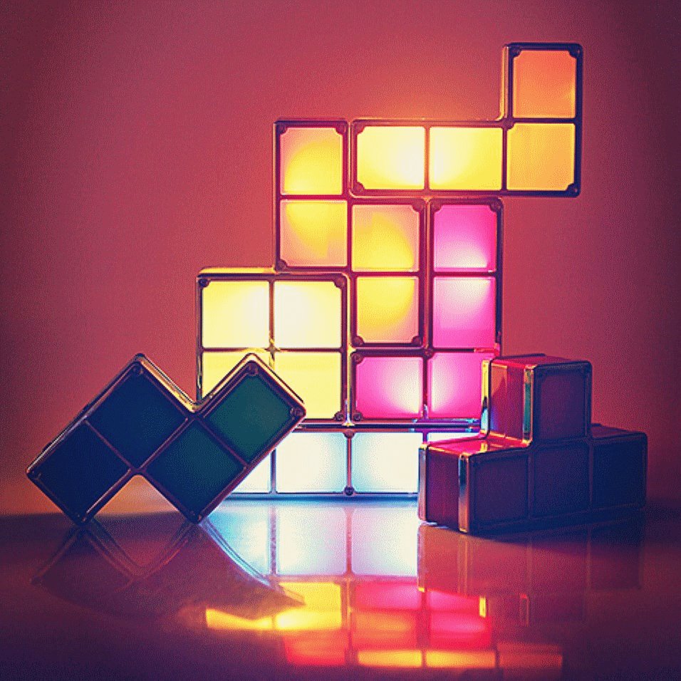 Tetris LED Desk Lamp Light