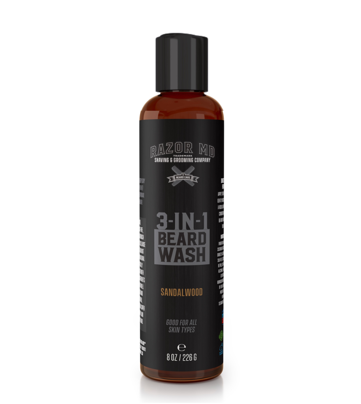 RAZOR MD 3 in 1 Beard Wash - 8oz